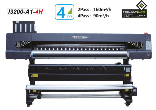 Industrial sublimation printer REVOPRINT R1904 with 4 Epson I3200-A1 printheads