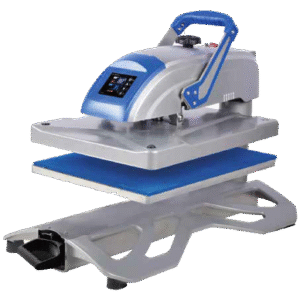 Deluxe HeatPress 4050 with swing-away arm and pull-out drawer for textile transfers